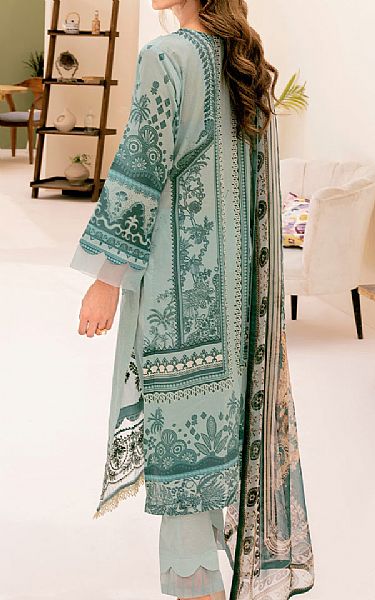 Ramsha Light Turquoise Lawn Suit | Pakistani Lawn Suits- Image 2