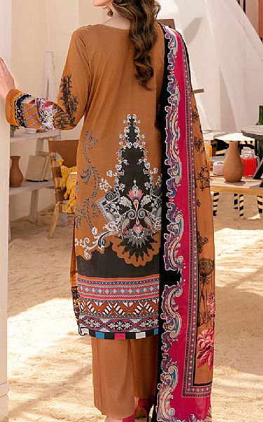 Ramsha Brown Lawn Suit | Pakistani Lawn Dress in USA- Image 2