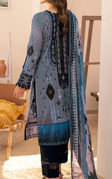 Ramsha Teal Grey Lawn Suit | Pakistani Lawn Suits- Image 2
