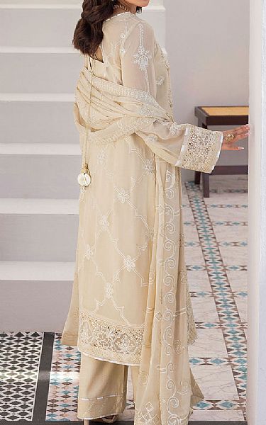 Ramsha Off-white Chiffon Suit | Pakistani Embroidered Chiffon Dresses USA- Image 2