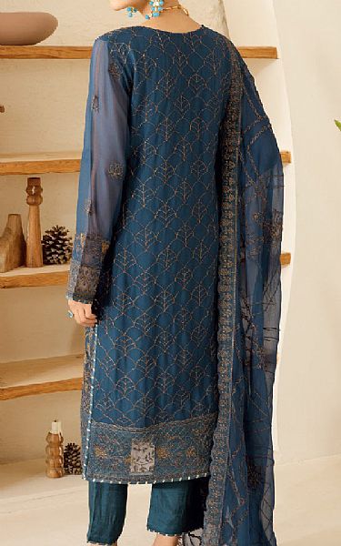 Ramsha Slate Blue Chiffon Suit | Pakistani Embroidered Chiffon Dresses USA- Image 2