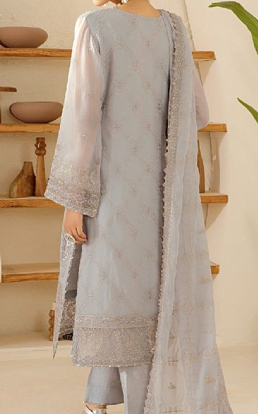 Ramsha Grey Chiffon Suit | Pakistani Embroidered Chiffon Dresses USA- Image 2