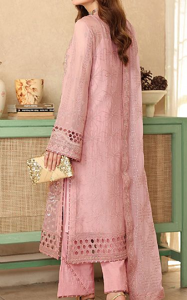 Ramsha Pink Chiffon Suit | Pakistani Embroidered Chiffon Dresses USA- Image 2