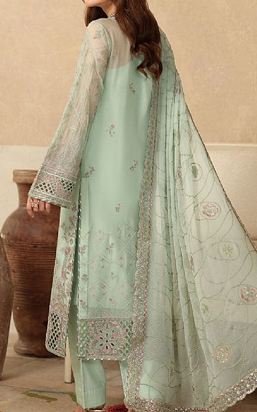Ramsha Mint Green Chiffon Suit | Pakistani Embroidered Chiffon Dresses USA- Image 2