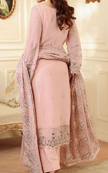 Ramsha Pink Chiffon Suit | Pakistani Embroidered Chiffon Dresses USA- Image 2