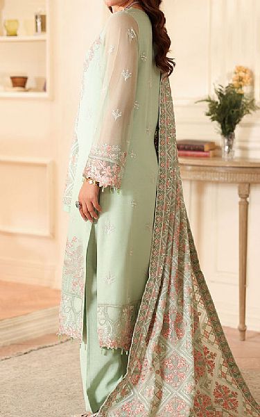 Ramsha Mint Green Chiffon Suit | Pakistani Embroidered Chiffon Dresses USA- Image 2