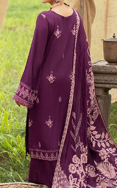 Ramsha Plum Karandi Suit | Pakistani Dresses in USA- Image 2