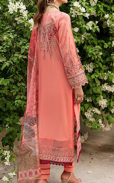 Ramsha Coral Lawn Suit | Pakistani Lawn Suits- Image 2