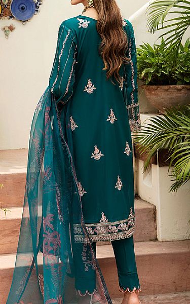 Ramsha Teal Lawn Suit | Pakistani Lawn Suits- Image 2
