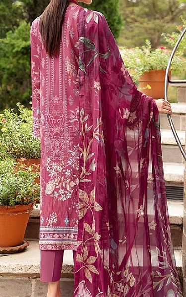 Ramsha Raspberry Rose Lawn Suit | Pakistani Lawn Suits- Image 2