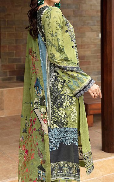 Ramsha Olive Green Lawn Suit | Pakistani Lawn Suits- Image 2