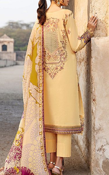 Ramsha Gold Yellow Lawn Suit | Pakistani Lawn Suits- Image 2