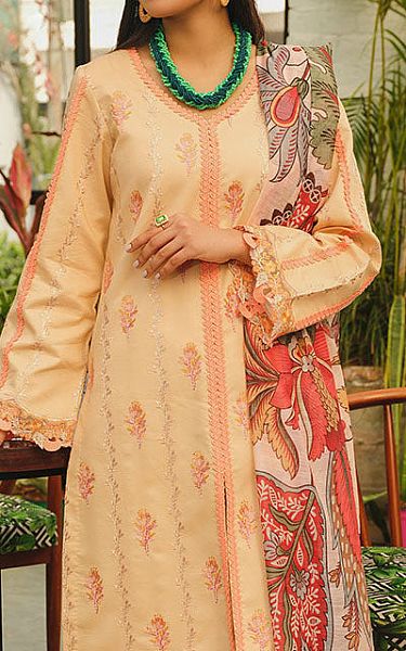 Rang Rasiya Sand Gold Lawn Suit | Pakistani Lawn Suits- Image 2