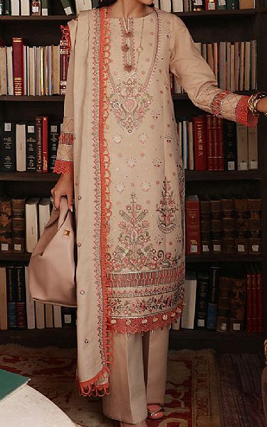 Rang Rasiya Ivory Karandi Suit | Pakistani Winter Dresses- Image 1