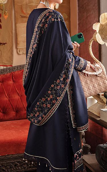Rang Rasiya Navy Blue Karandi Suit | Pakistani Dresses in USA- Image 2