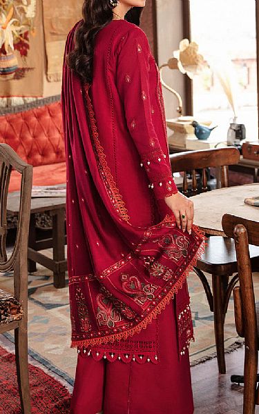 Rang Rasiya Crimson Khaddar Suit | Pakistani Winter Dresses- Image 2