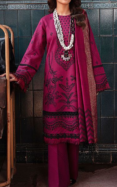 Rang Rasiya Magenta Karandi Suit | Pakistani Winter Dresses- Image 1
