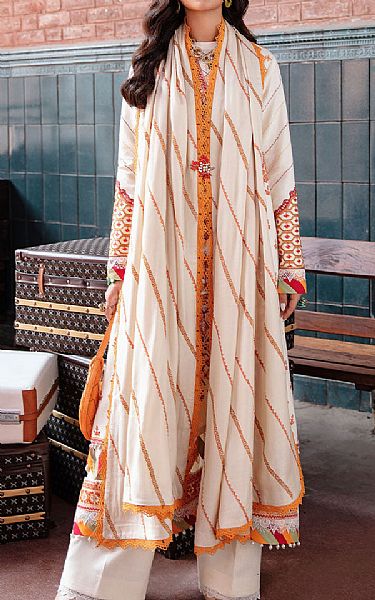 Rang Rasiya Off-white Khaddar Suit | Pakistani Winter Dresses- Image 1