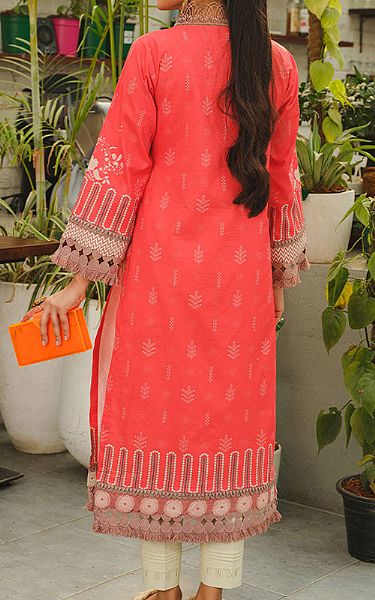 Rang Rasiya Pastel Red Lawn Kurti | Pakistani Lawn Suits- Image 2