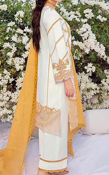 Rang Rasiya Off-white Lawn Suit | Pakistani Dresses in USA- Image 2