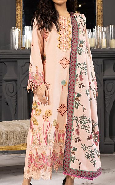 Rang Rasiya Peach Khaddar Suit | Pakistani Winter Dresses- Image 1