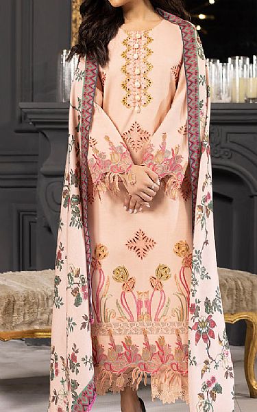 Rang Rasiya Peach Khaddar Suit | Pakistani Winter Dresses- Image 2