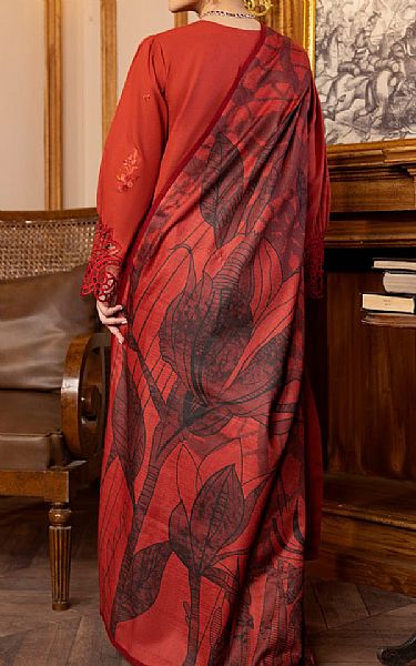 Rang Rasiya Flush Mahogany Khaddar Suit | Pakistani Winter Dresses- Image 2