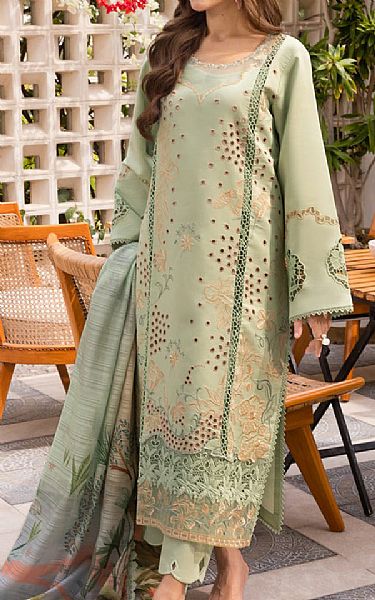 Rang Rasiya Sage Green Lawn Suit | Pakistani Lawn Dress in USA- Image 2