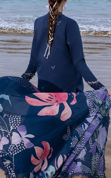 Rang Rasiya Blue Zodiac Lawn Suit | Pakistani Lawn Dress in USA- Image 2