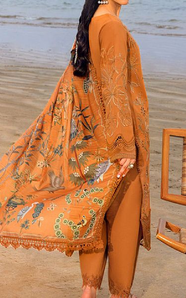 Rang Rasiya Dusty Orange Lawn Suit | Pakistani Lawn Dress in USA- Image 2