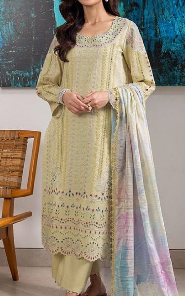Rang Rasiya Green Mist Lawn Suit | Pakistani Lawn Dress in USA- Image 1