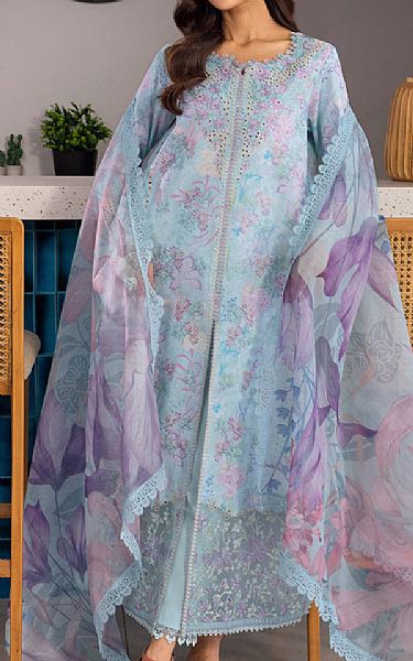 Rang Rasiya Light Blue Lawn Suit | Pakistani Lawn Dress in USA- Image 2