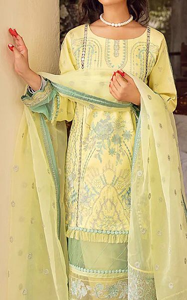 Rang Rasiya Lemon Lawn Suit | Pakistani Dresses in USA- Image 2