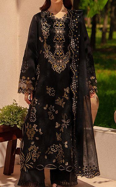 Rang Rasiya Black Lawn Suit | Pakistani Lawn Dress in USA- Image 1