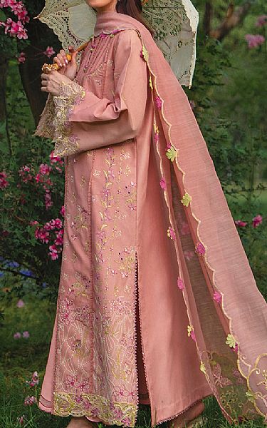 Rang Rasiya Tea Pink Lawn Suit | Pakistani Lawn Dress in USA- Image 2