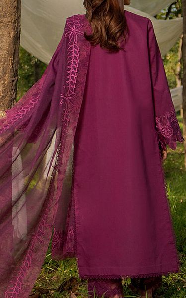 Rang Rasiya Dark Raspberry Lawn Suit | Pakistani Lawn Dress in USA- Image 2