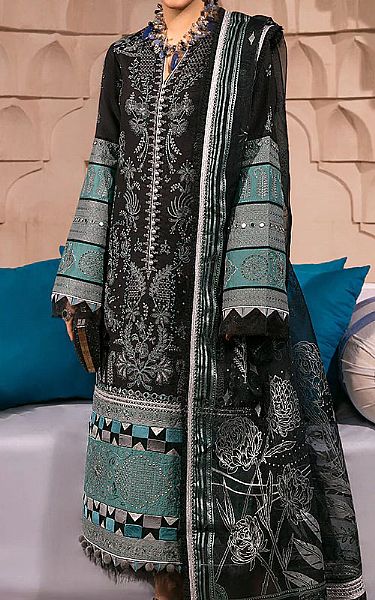 Rang Rasiya Black Lawn Suit | Pakistani Dresses in USA- Image 1