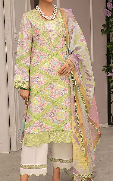 Rang Rasiya Lime Green Lawn Suit | Pakistani Lawn Suits- Image 1