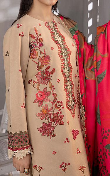 Rang Rasiya Ivory Linen Suit | Pakistani Winter Dresses- Image 2