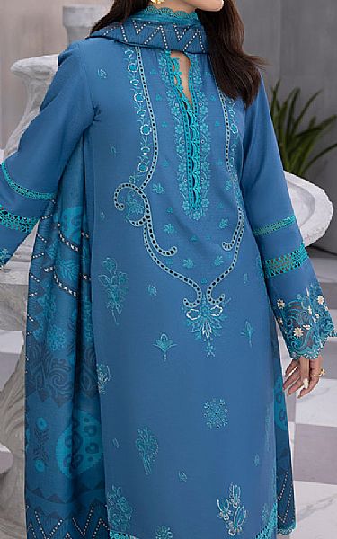 Rang Rasiya Light Blue Linen Suit | Pakistani Winter Dresses- Image 2