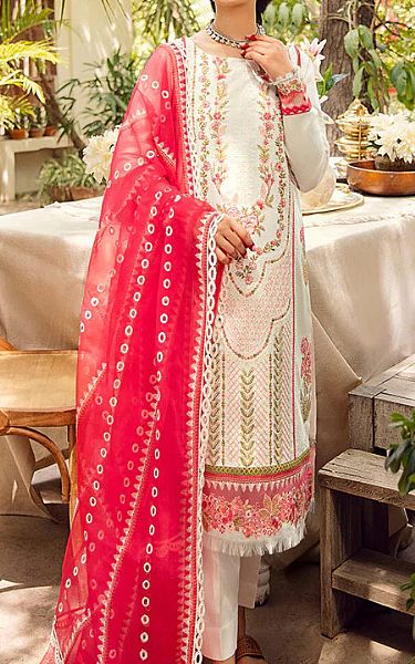 Rang Rasiya Off-white Lawn Suit | Pakistani Dresses in USA- Image 1