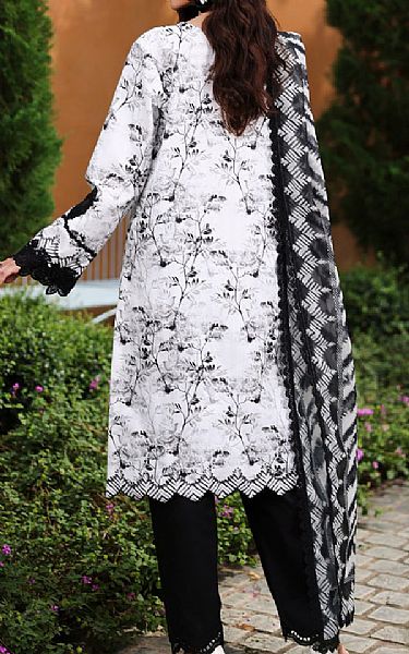 Rang Rasiya Light Grey/Black Lawn Suit | Pakistani Lawn Dress in USA- Image 2