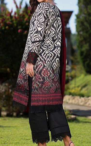 Rang Rasiya Off White/Black Lawn Suit | Pakistani Lawn Dress in USA- Image 2