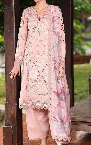 Rang Rasiya Dust Pink Lawn Suit | Pakistani Lawn Dress in USA- Image 1