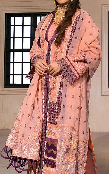 Rang Rasiya Peach Lawn Suit | Pakistani Dresses in USA- Image 2