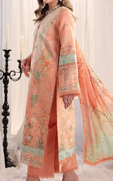 Rang Rasiya Coral Lawn Suit | Pakistani Lawn Dress in USA- Image 2