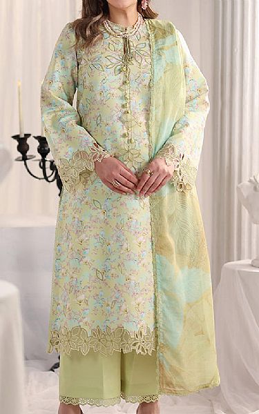 Rang Rasiya Green Mist Lawn Suit | Pakistani Lawn Dress in USA- Image 1