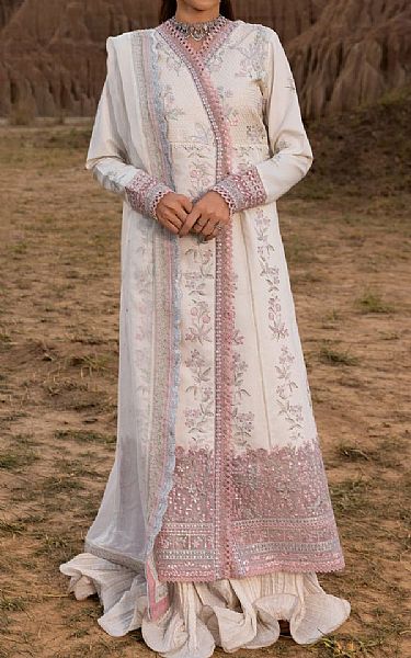Rang Rasiya Off White Lawn Suit | Pakistani Lawn Dress in USA- Image 1