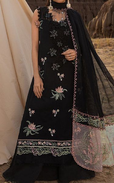 Rang Rasiya Black Cotton Net Suit | Pakistani Lawn Dress in USA- Image 1