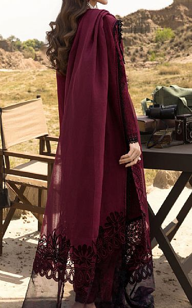 Rang Rasiya Wine Berry Lawn Suit | Pakistani Lawn Dress in USA- Image 2